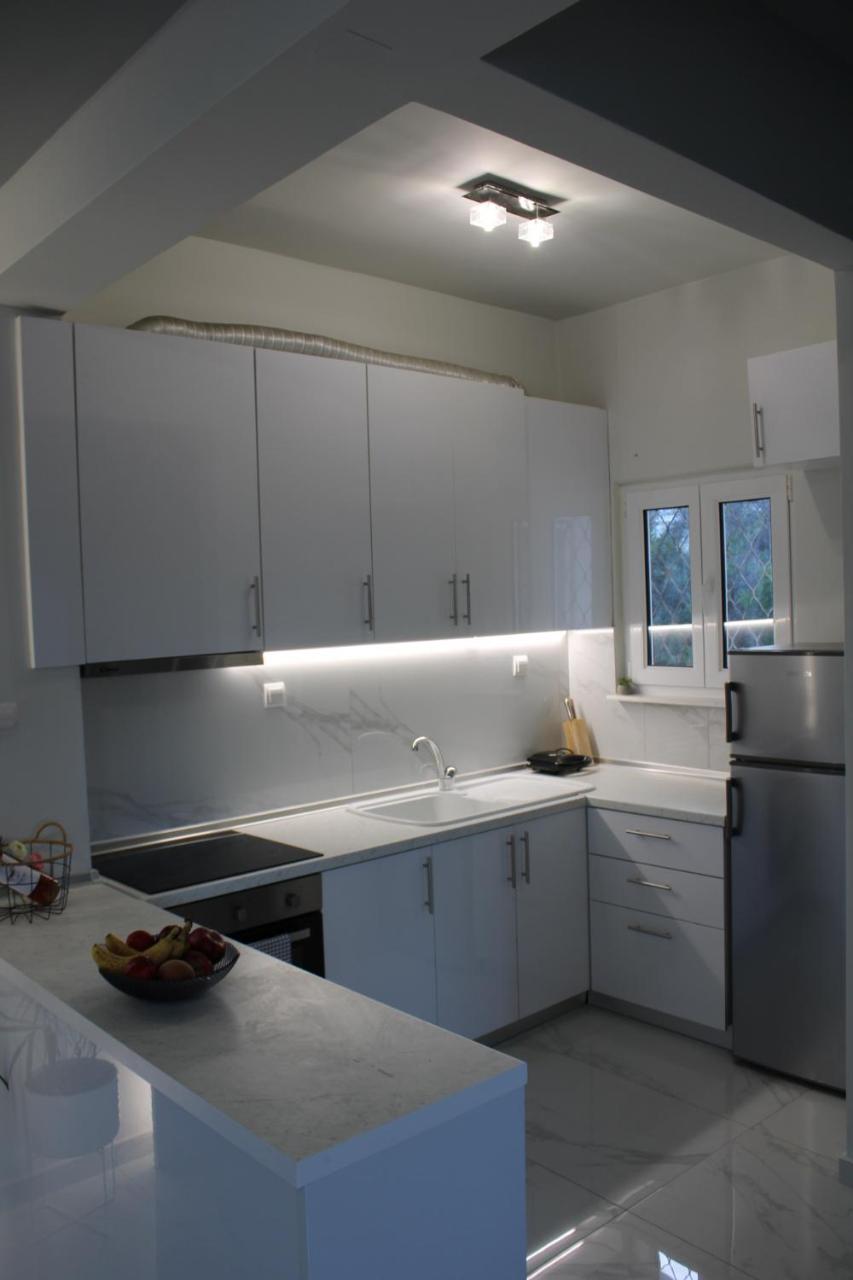 Riviera Penthouse Apartment Palaiontsiflikion Bagian luar foto
